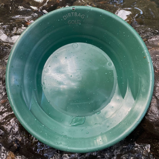 Discover gold effortlessly with the reliable and user-friendly Dirtbag Gold 15" Inch Gold Pan, featuring an expansive surface area for efficient gold prospecting.