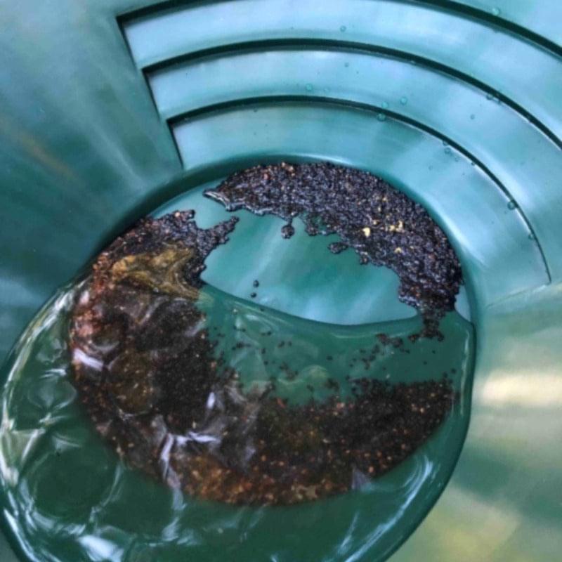 Dive into the world of gold panning with confidence using the rugged 15' gold pan and classifier included in the Dirtbag Gold 2 pack Pan and Classifier Set, designed for durability and convenience on all your outdoor adventures.